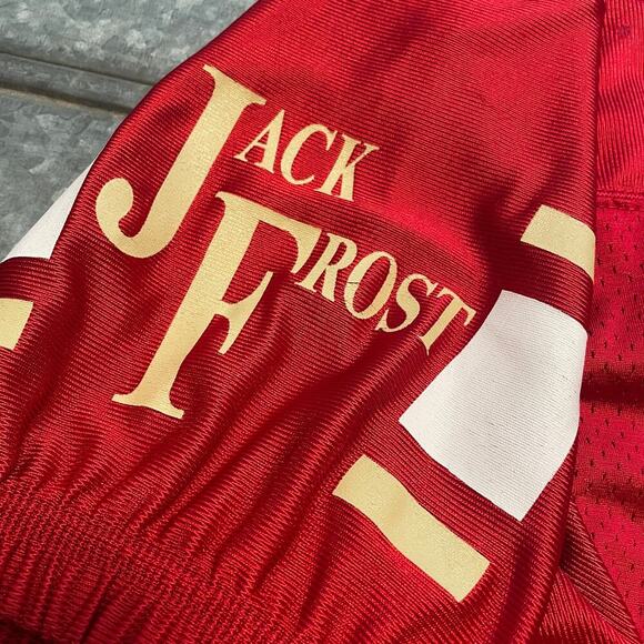 Vintage Jack Frost # 31 Football Jersey Mens Medium Rawlings Red - Picture 4 of 16
